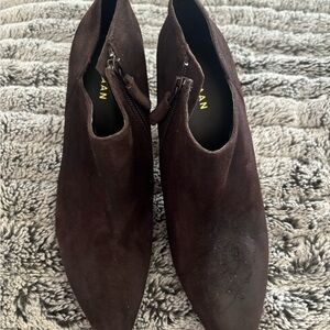 Cole Haan Dark Brown Suede Heels